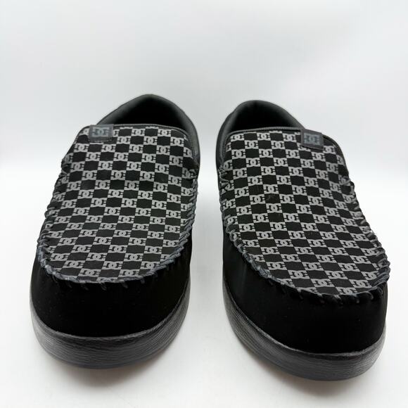 DC Mens Villain 2 Slip On Sneakers US 18 EU 55 Black Leather NIB - Picture 6 of 12